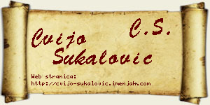 Cvijo Šukalović vizit kartica